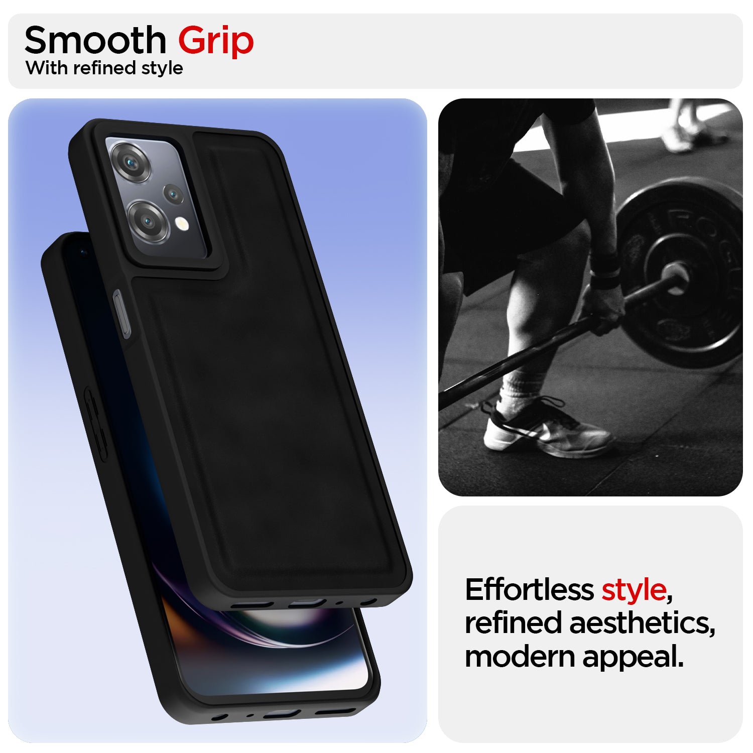 Pikkme OnePlus Nord CE 2 Lite 5G Premium Super Soft-Touch Leatherback Case (Black)