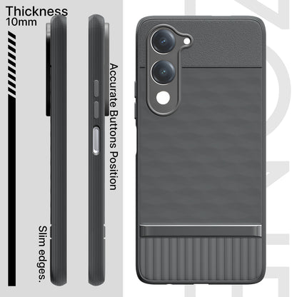 Pikkme Vivo T4 lite 5G / IQOO Z10 lite 5G / Vivo Y04 4G / Vivo Y19 5G Shockproof Soft Flexible Gencase Back Cover (grey)