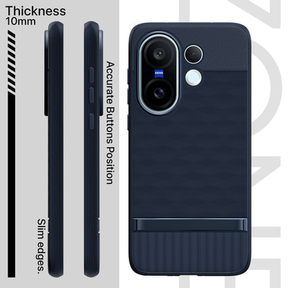 Pikkme Vivo X200 Fe 5G Shockproof Soft Flexible Gencase Back cover (Blue)