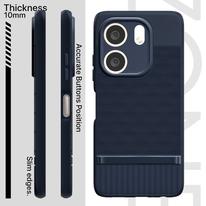 Pikkme Oppo A5x Shockproof Soft Flexible Gencase Back Cover (Blue)
