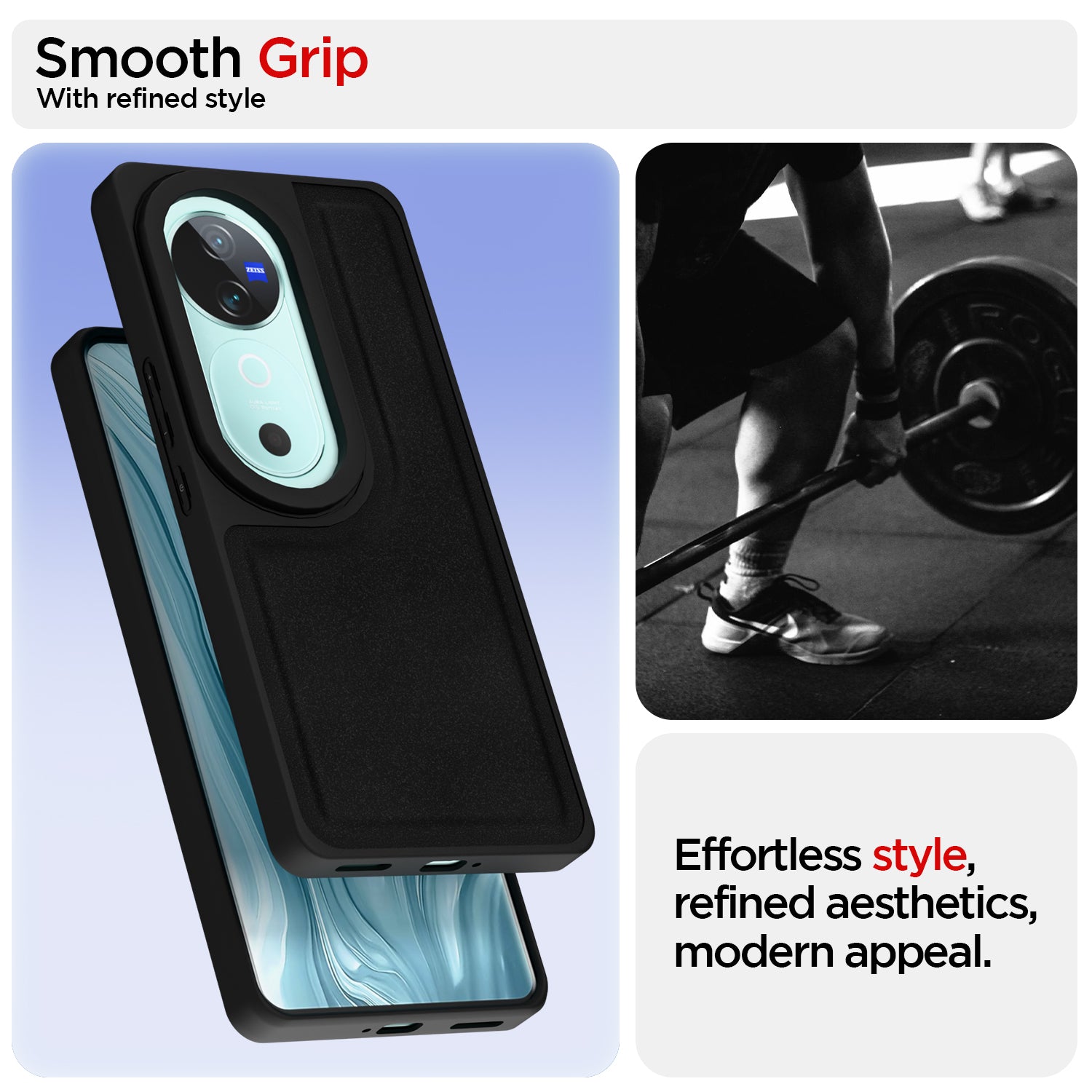 Pikkme Vivo V40 5G / V40 Pro 5G / T3 Ultra 5G Premium Leatherback Case (Black)