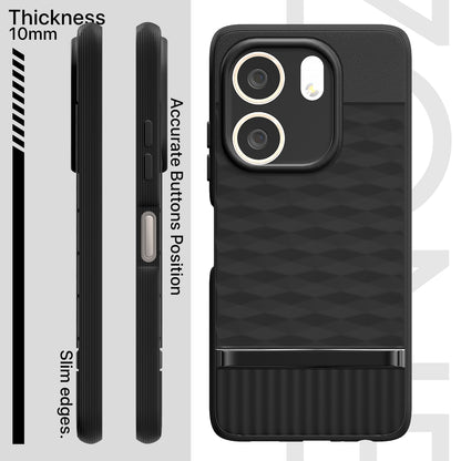 Pikkme Oppo A5x Shockproof Soft Flexible Gencase Back Cover (Black)