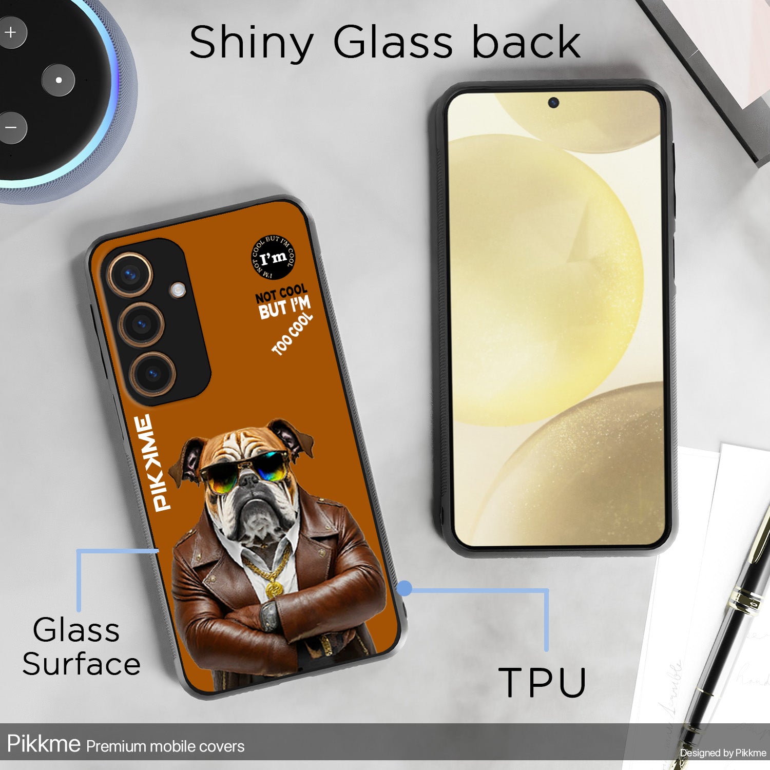 Pikkme Brown Dog Swag  Samsung Galaxy S24 5G NIm2 Back Cover (Design 10)