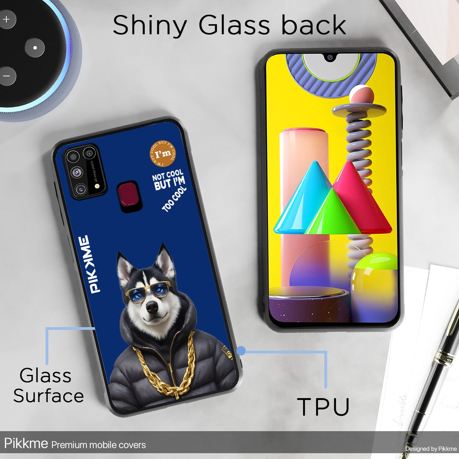 Pikkme Blue Dog Swag  Samsung Galaxy M31 Nim2 Back Cover (Design 08)