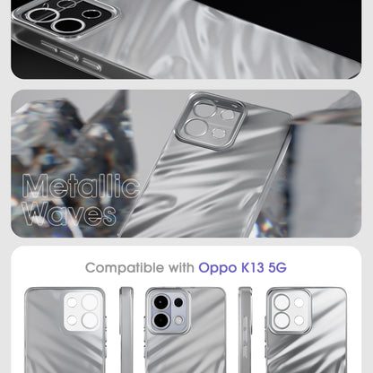 Pikkme Oppo K13 5G Swirl Design Silver Forest Back Cover  (Silver)