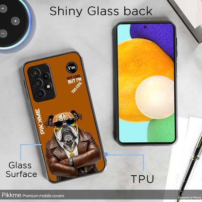 Pikkme Back Cover Pc Tpu + Printed Cool Funky Stylish Brown Dog Swag Raised Edges Camera Protection |Bumper Case For Samsung Galaxy A13 4G (Design 10)