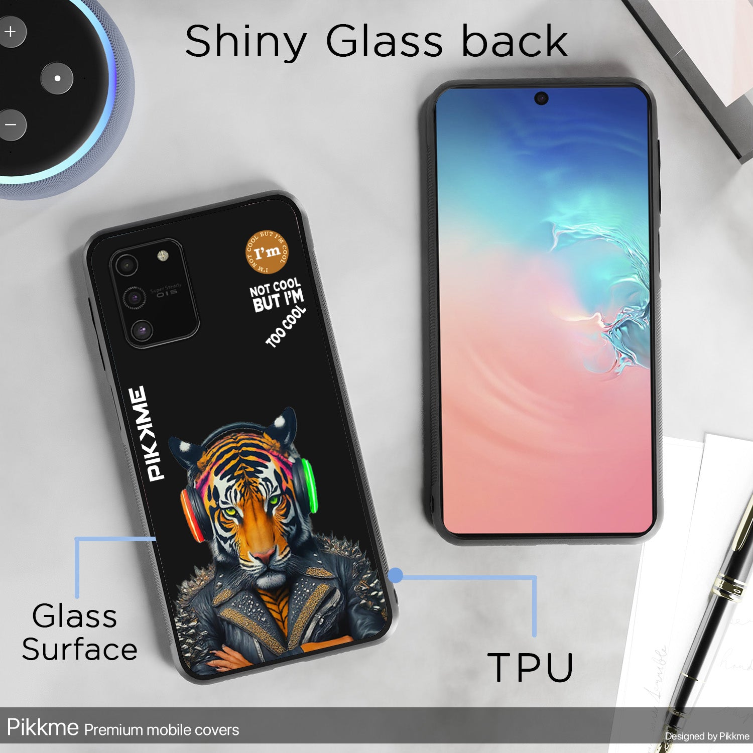 Pikkme Black Tiger Swag  Samsung Galaxy S10 Lite Nim2 Back Cover (Design 06)