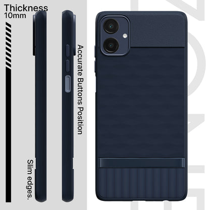 Pikkme Samsung Galaxy M07 / A07 / F07  Shockproof Soft Flexible Gencase Back cover (Blue)