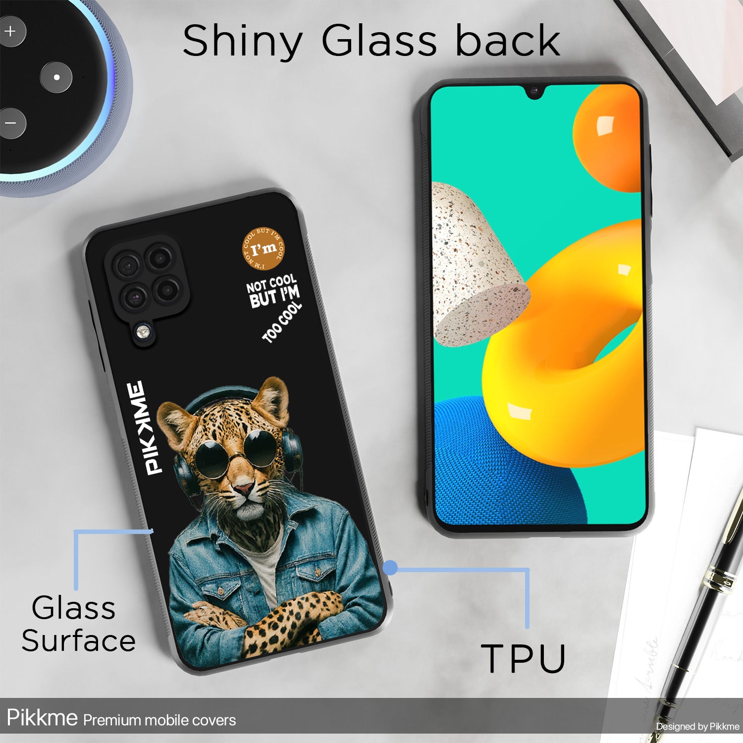 Pikkme Black Leopard Swag  Samsung Galaxy M32 4G Nim2 Back Cover (Design 04)