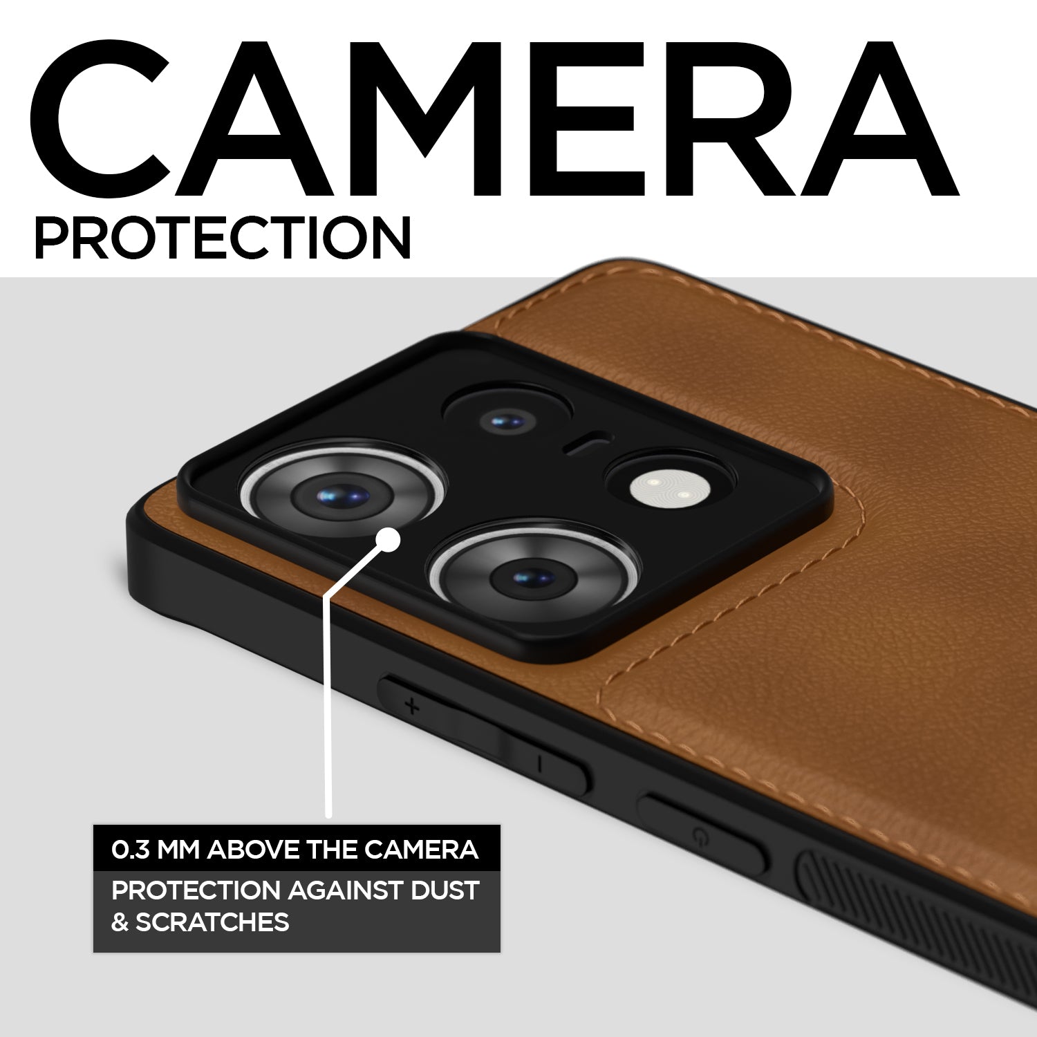 Pikkme Moto Edge 50 pro 5G Leatherback Back Case | Brown