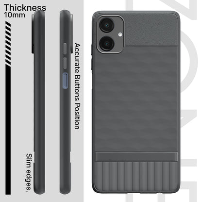 Pikkme Samsung Galaxy M07 / A07 / F07  Shockproof Soft Flexible Gencase Back cover (Grey)