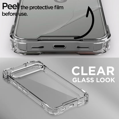 Pikkme Google Pixel 10 Pro PC + TPU Crystal Clear Back Cover (Transparent)