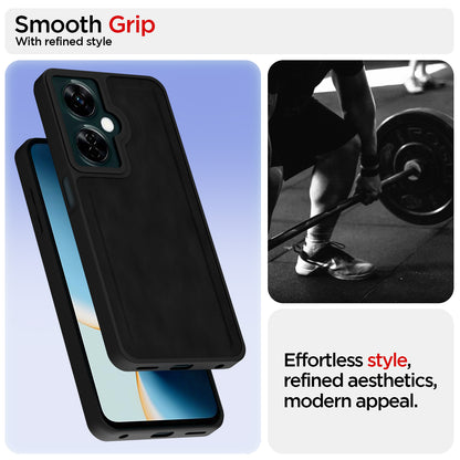 Pikkme OnePlus Nord Ce 3 Lite 5G Premium Super Soft-Touch Leatherback Case (Black)
