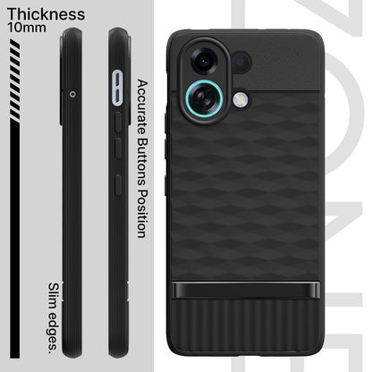 Pikkme Oppo K13 Turbo 5G Shockproof Soft Flexible Gencase Back cover (Black)