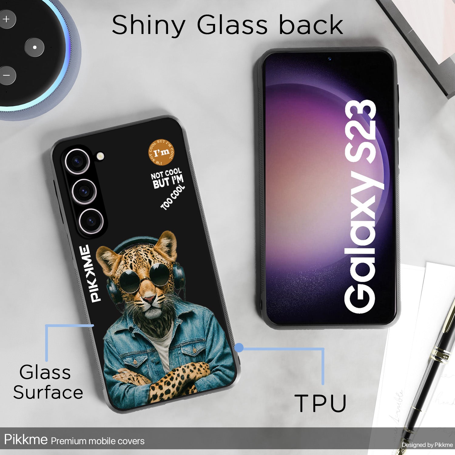 Pikkme Black Leopard Swag  Samsung Galaxy S23 5G NIm2 Back Cover (Design 04)