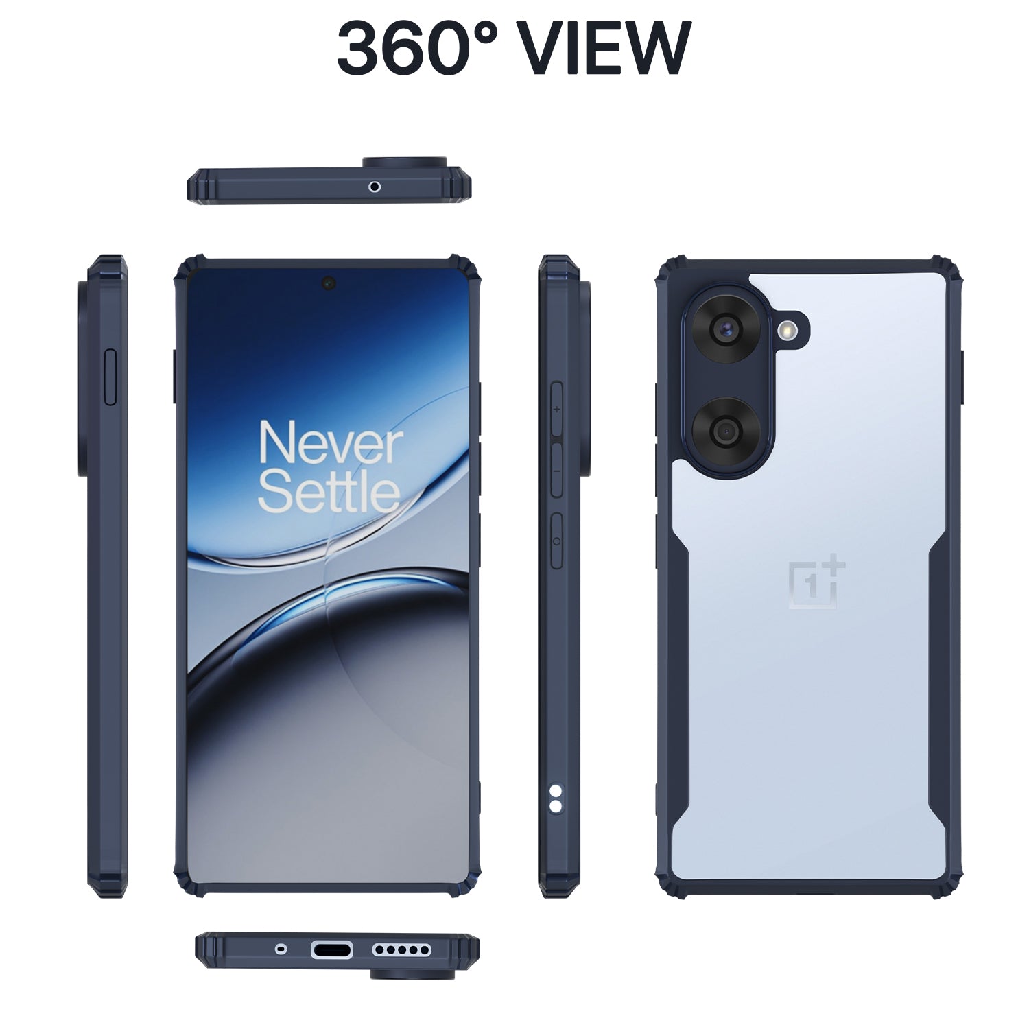 Pikkme OnePlus Nord Ce 5 5G Eagle Shockproof Clear Transparent Back Cover (Blue)
