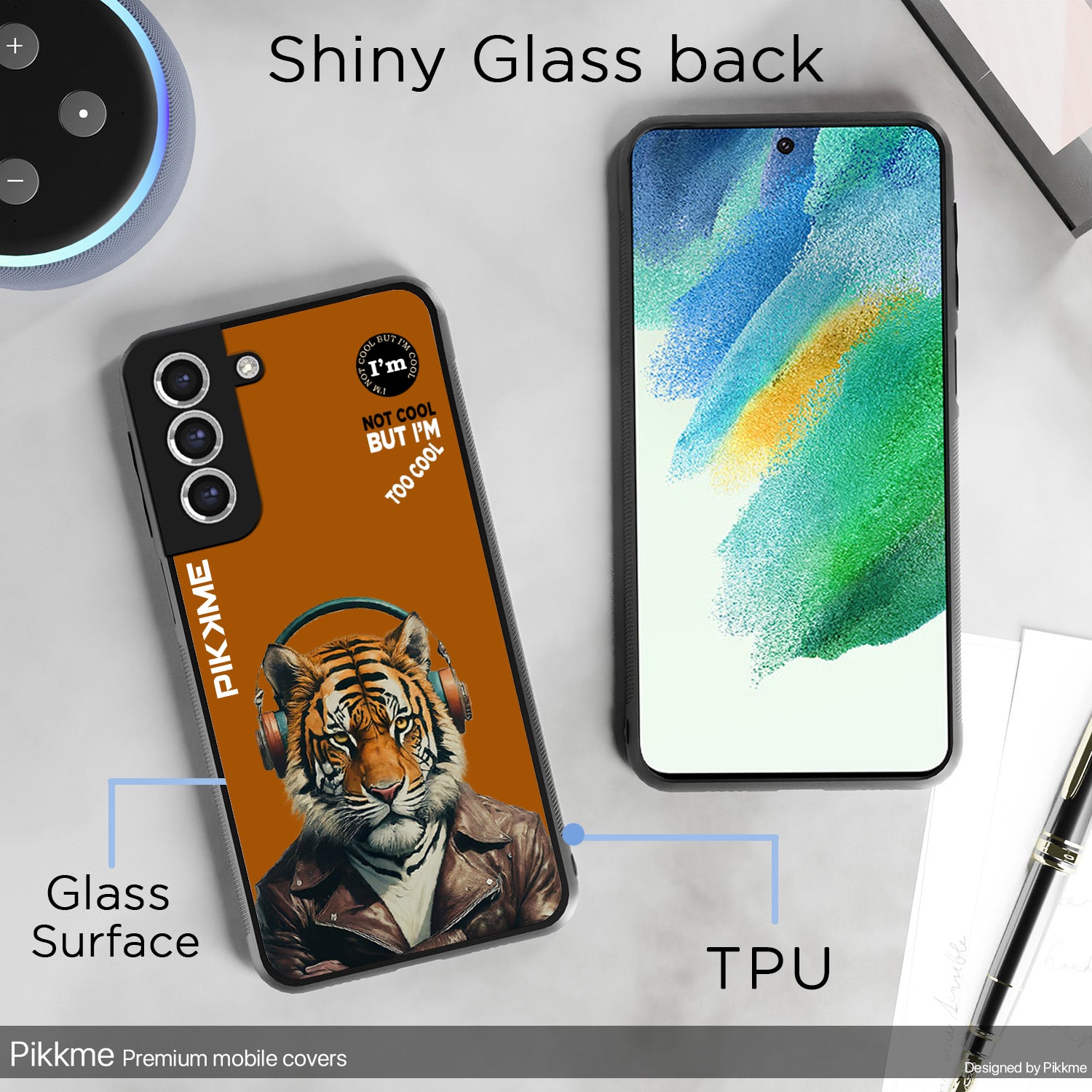 Pikkme Brown Tiger Swag  Samsung Galaxy S20 Fe NIm2 Back Cover (Design 09)
