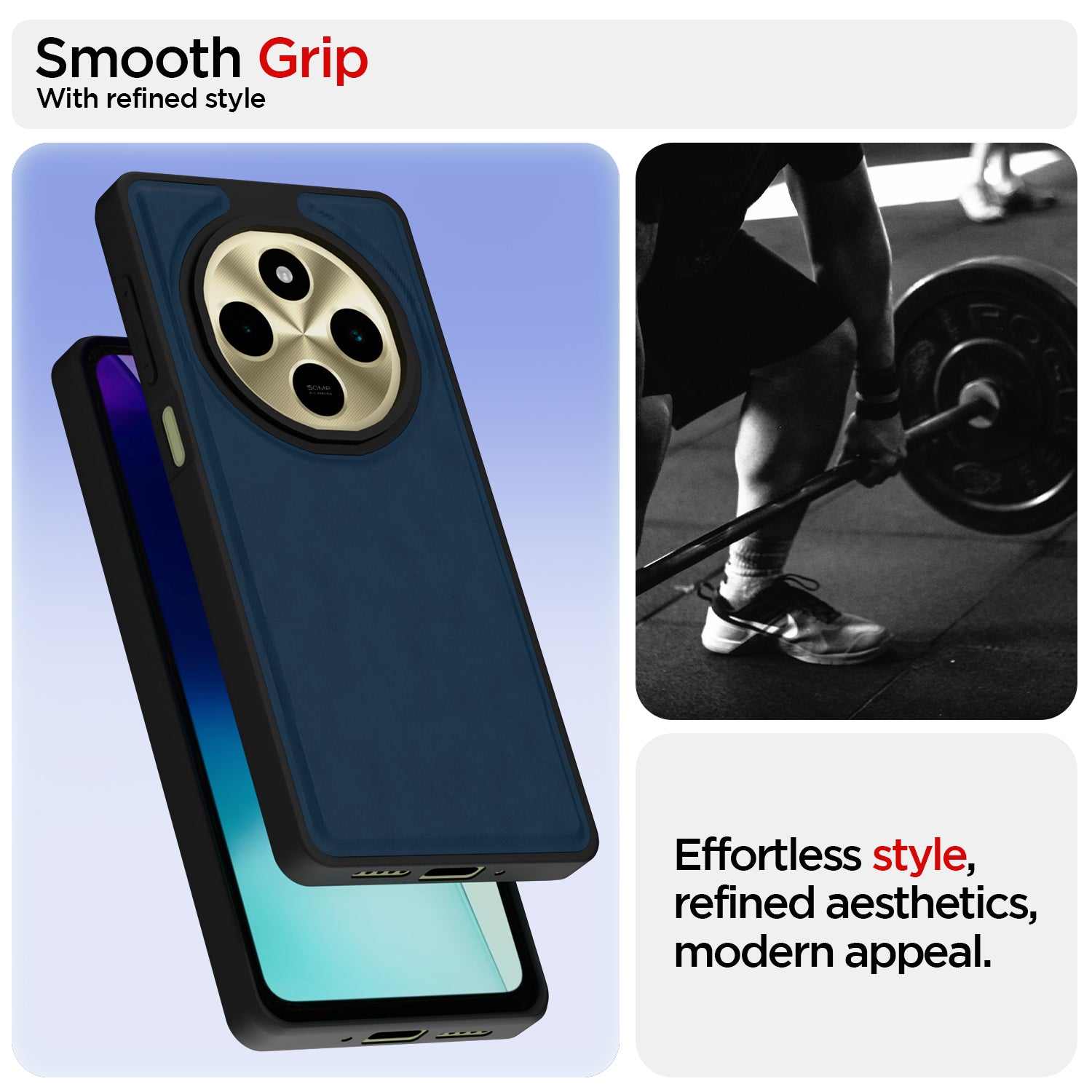 Pikkme Redmi A4 5G / Redmi 14C 5G / Poco C75 5G Premium Leatherback Case (Blue)