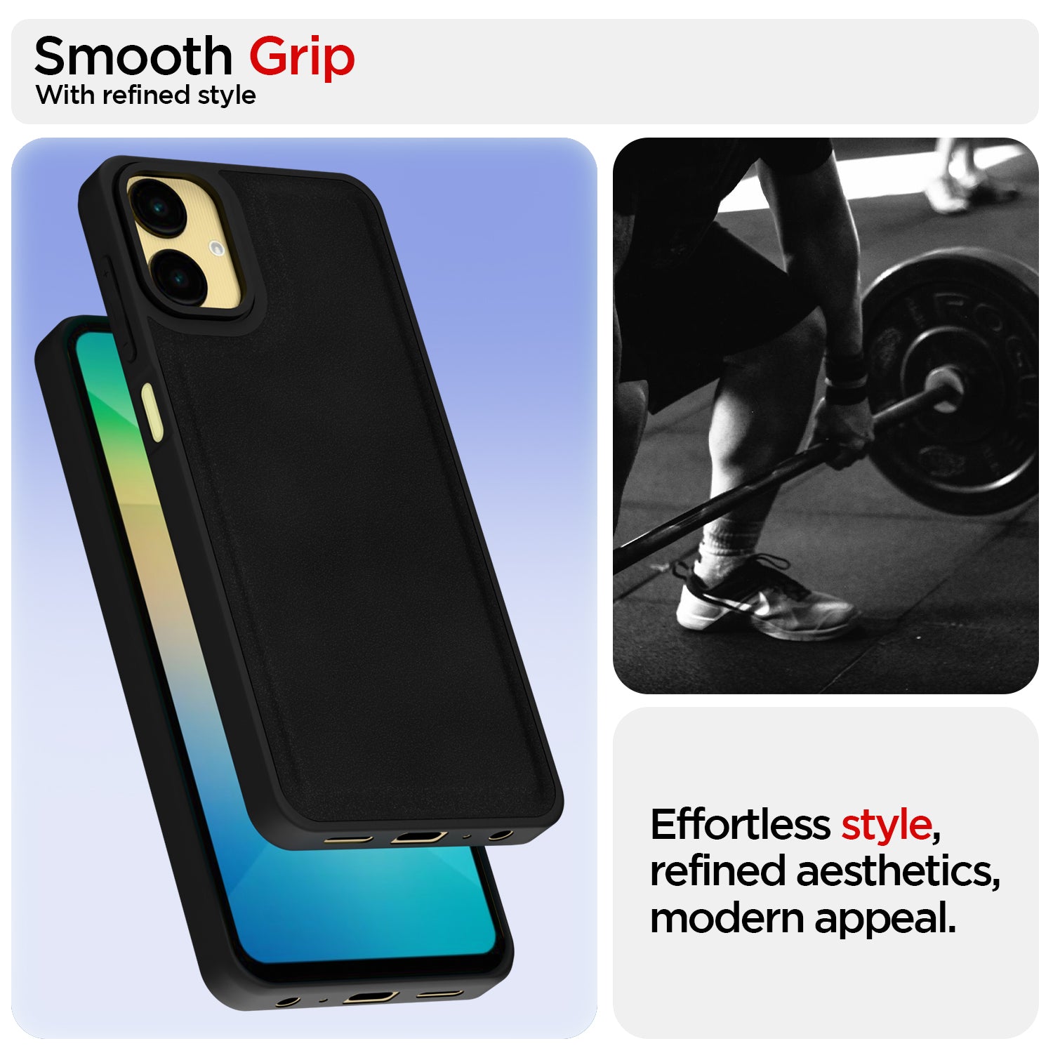 Pikkme Samsung Galaxy A06 Premium Leatherback Case (Black)