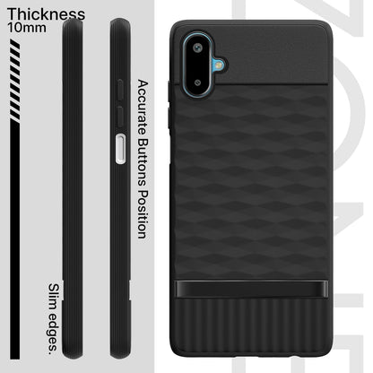 Pikkme Samsung Galaxy F06 5G / Samsung Galaxy M06 5G Shockproof Soft Flexible Gencase Back Cover (Black)