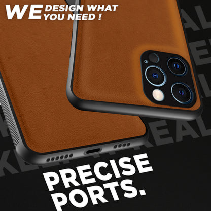 Pikkmei Phone 12 Pro Max Flexible Pu Leather Back Case | Brown