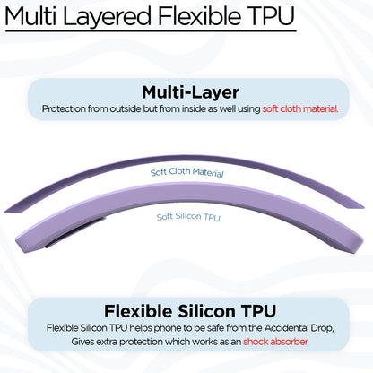 Pikkme Samsung Galaxy M51 Soft Matte Liquid Silicone Back Cover (Purple)