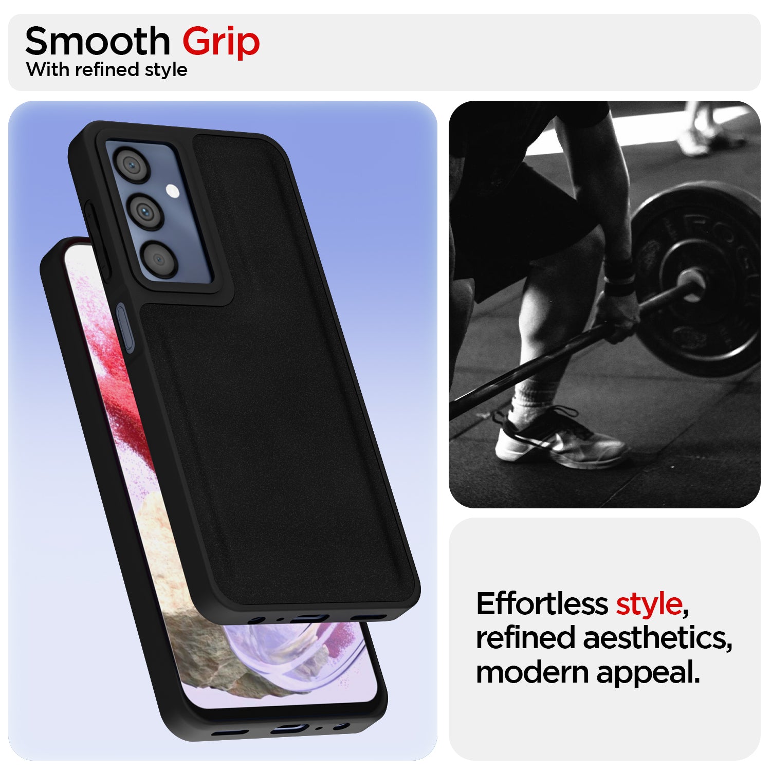 Pikkme Samsung Galaxy M34 5G Premium Leatherback Case (Black)