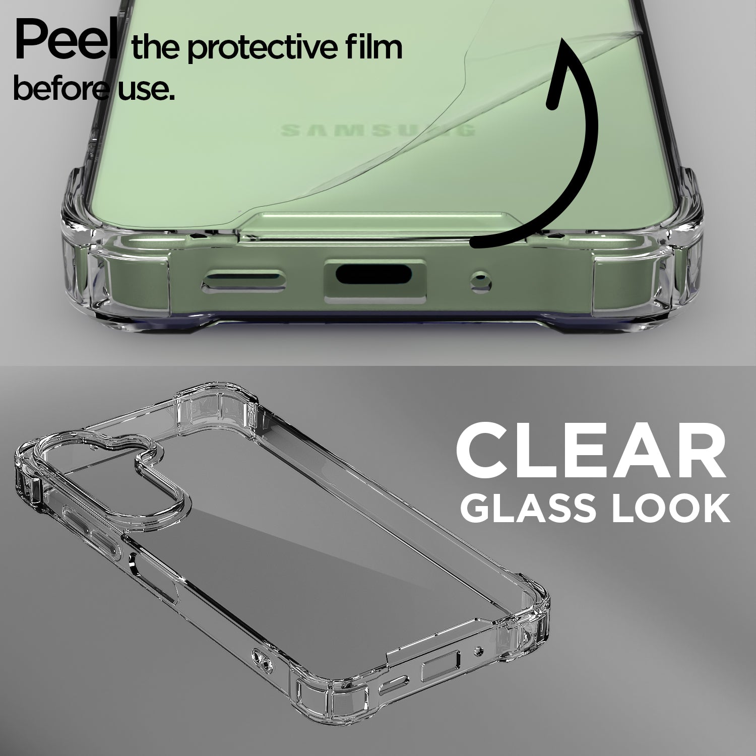 Pikkme Samsung Galaxy M36 5G  PC + TPU Crystal Clear Transparent Back Cover (Transparent)