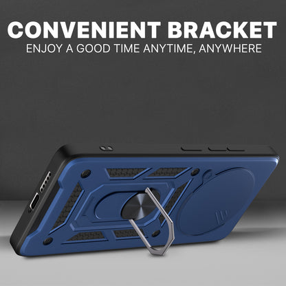 Pikkme Vivo T4 5G / iQoo Z10 5G D10 Tough Armor Back Cover (Blue)