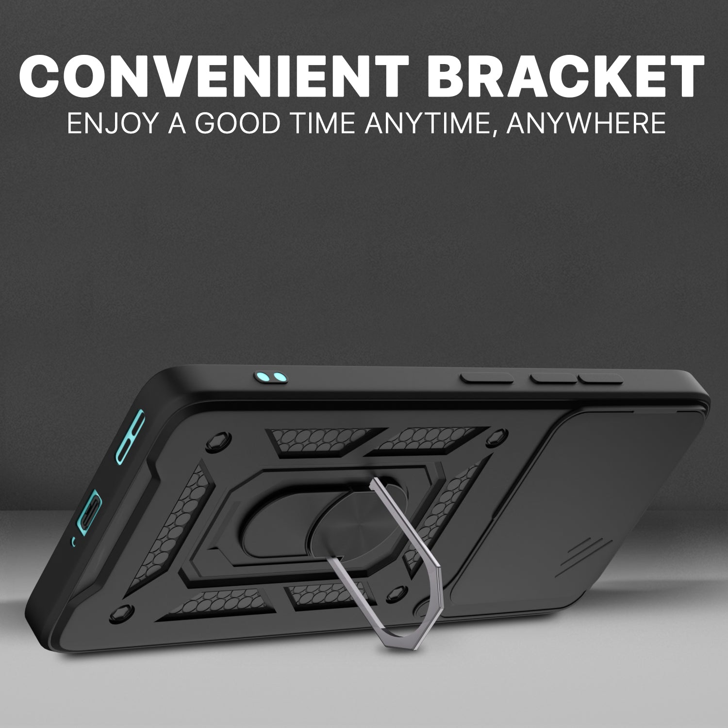 Pikkme Motorola Moto edge 60 Pro 5G D10 Tough Armor Back Cover (Black)