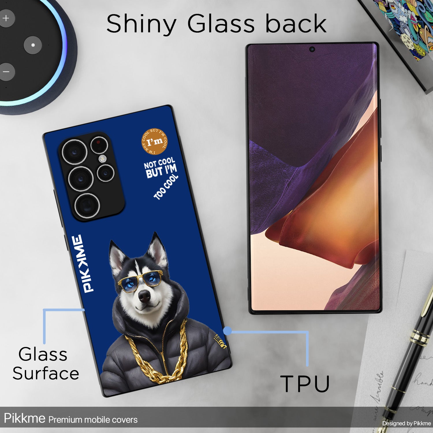 Pikkme Blue Dog Swag  Samsung Galaxy S24 Ultra 5G Nim2 Back Cover (Design 08)