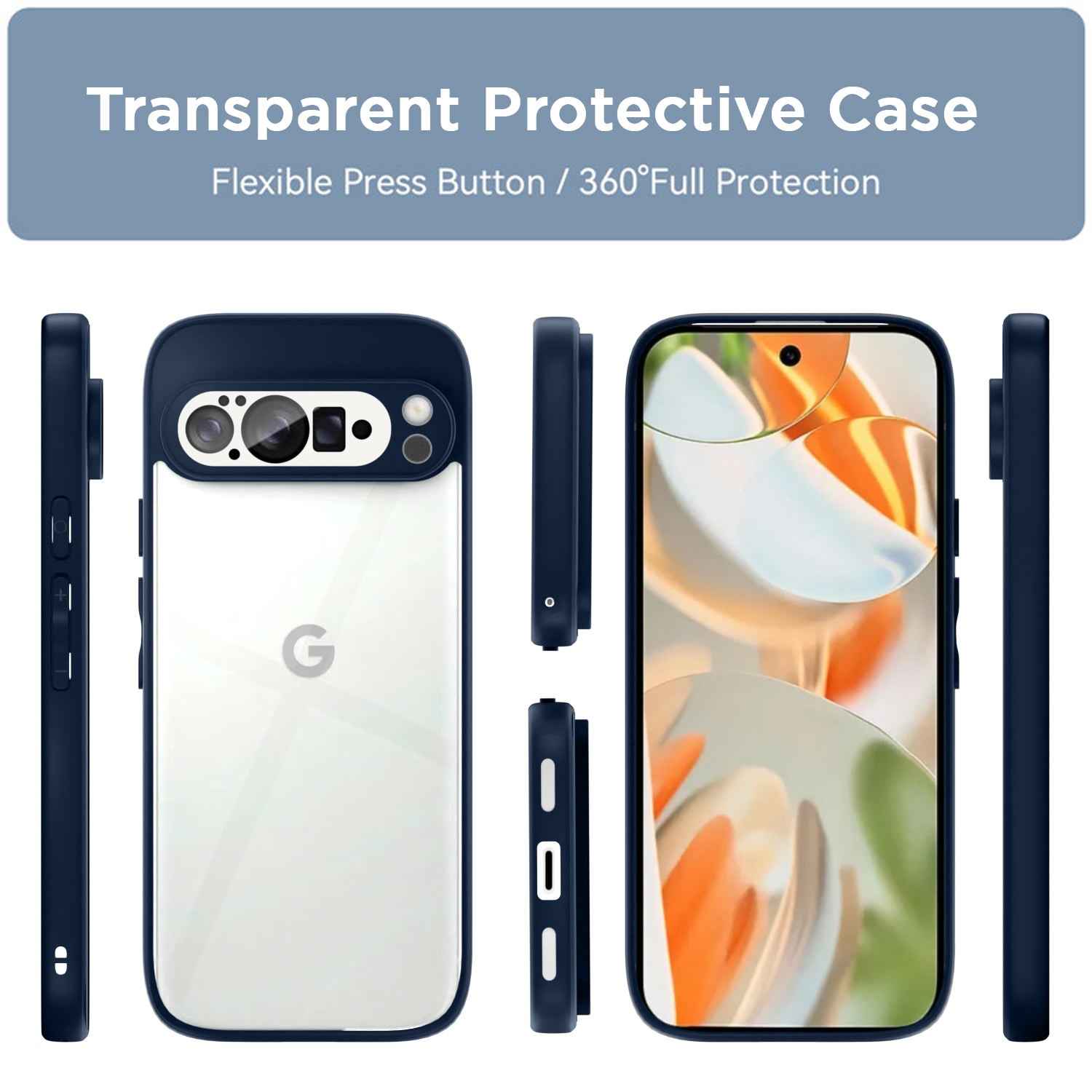 Pikkme Google Pixel 10 Pro Eagle 2 Back Cover (Blue)
