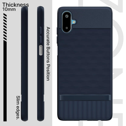 Pikkme Samsung Galaxy F06 5G / Samsung Galaxy M06 5G Shockproof Soft Flexible Gencase Back Cover (Blue)