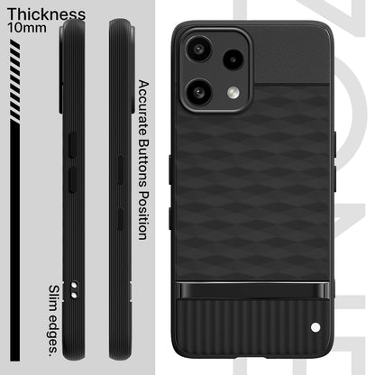 Pikkme Nothing Phone 3a Lite 5G Shockproof Soft Flexible Gencase Back cover (Black)