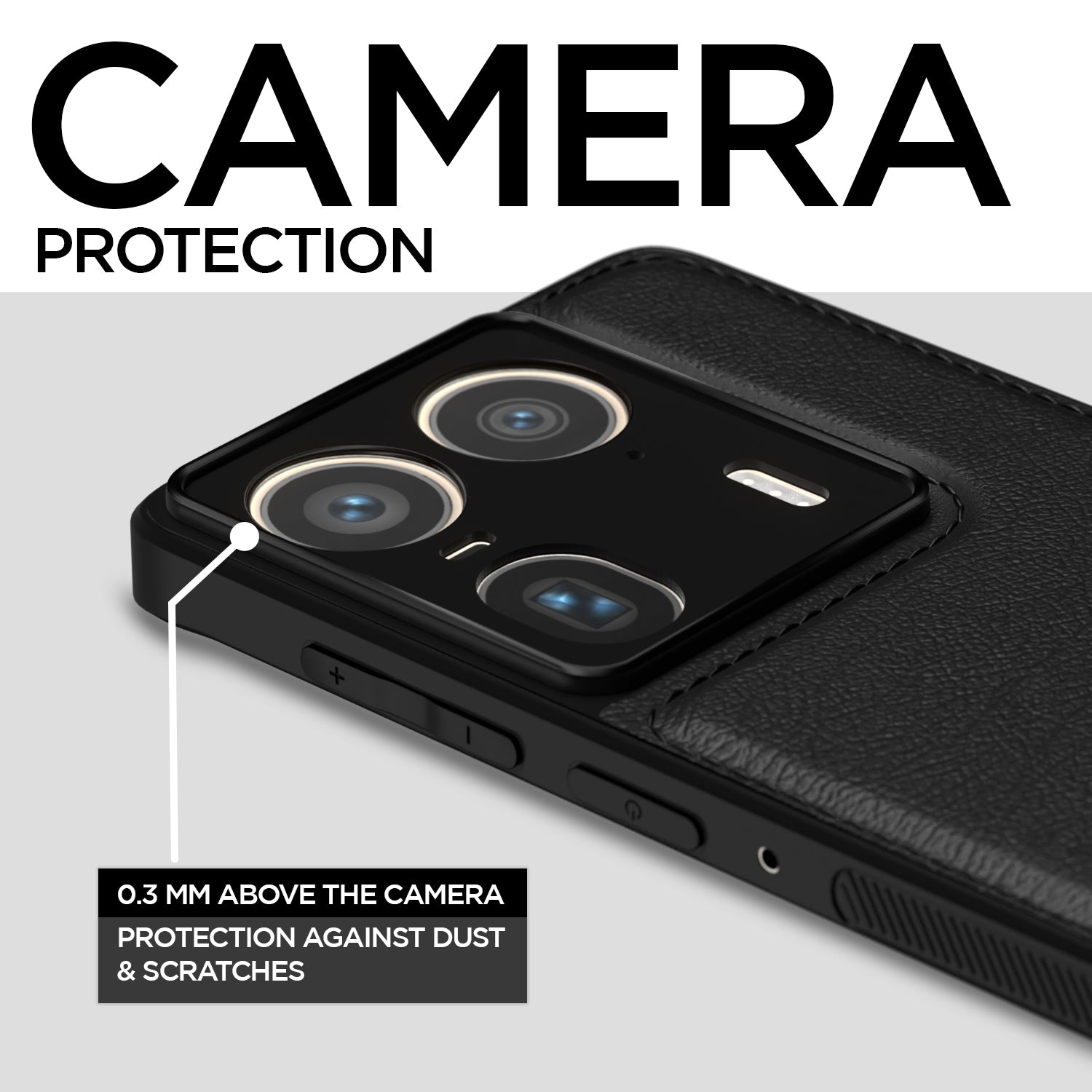 Pikkme Moto Edge 50 Ultra 5G Leatherback Back Case | Black