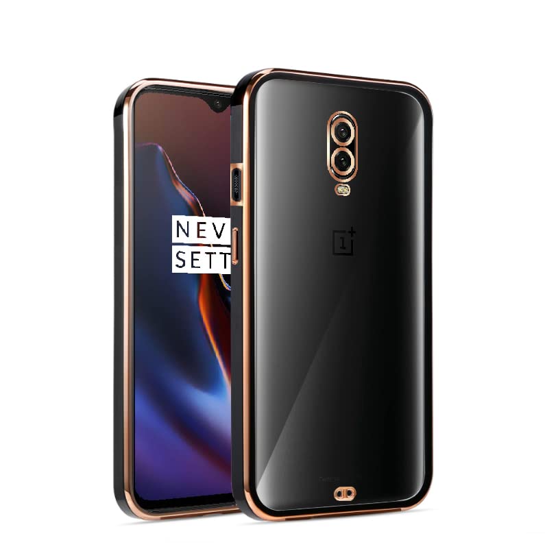 OnePlus 6T Chrome mobile cover in black by Pikkme