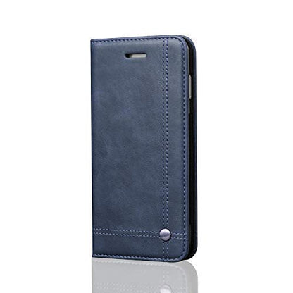 Pikkme Realme C15 Premium Leather Magnet Flip Cover  (Blue)