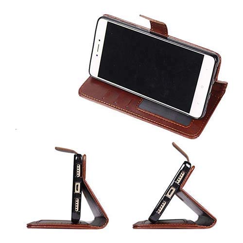 Pikkme Oppo A1K Vintage Flip Cover (Brown)