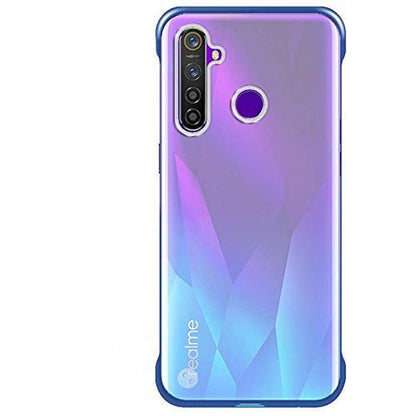 Realme 5 Pro Frameless mobile back cover in blue by Pikkme