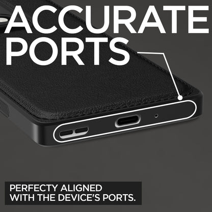 Pikkme Moto Edge 50 pro 5G Leatherback Back Case | Black
