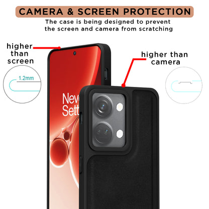 Pikkme OnePlus Nord 3 5G Premium Super Soft-Touch Leatherback Case (Black)