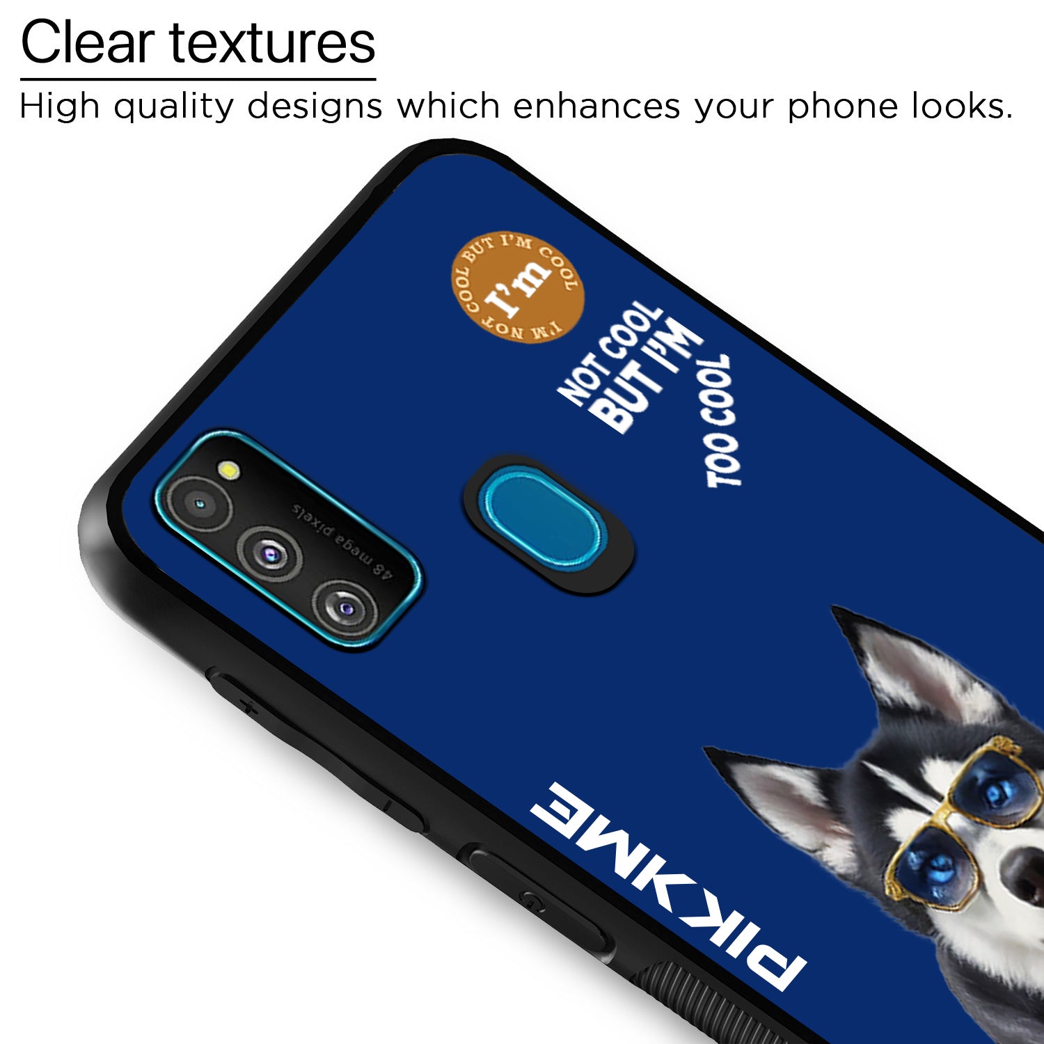 Pikkme Blue Dog Swag  Samsung Galaxy M30s Nim2 Back Cover (Design 08)