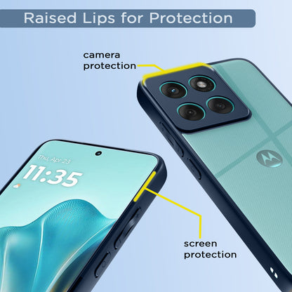 Pikkme Motorola Moto Edge 60 Fusion 5G Eagle 2 Back Cover (Blue)