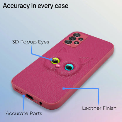 Pikkme Samsung Galaxy M32 5g Kitty Back Cover  (Pink)