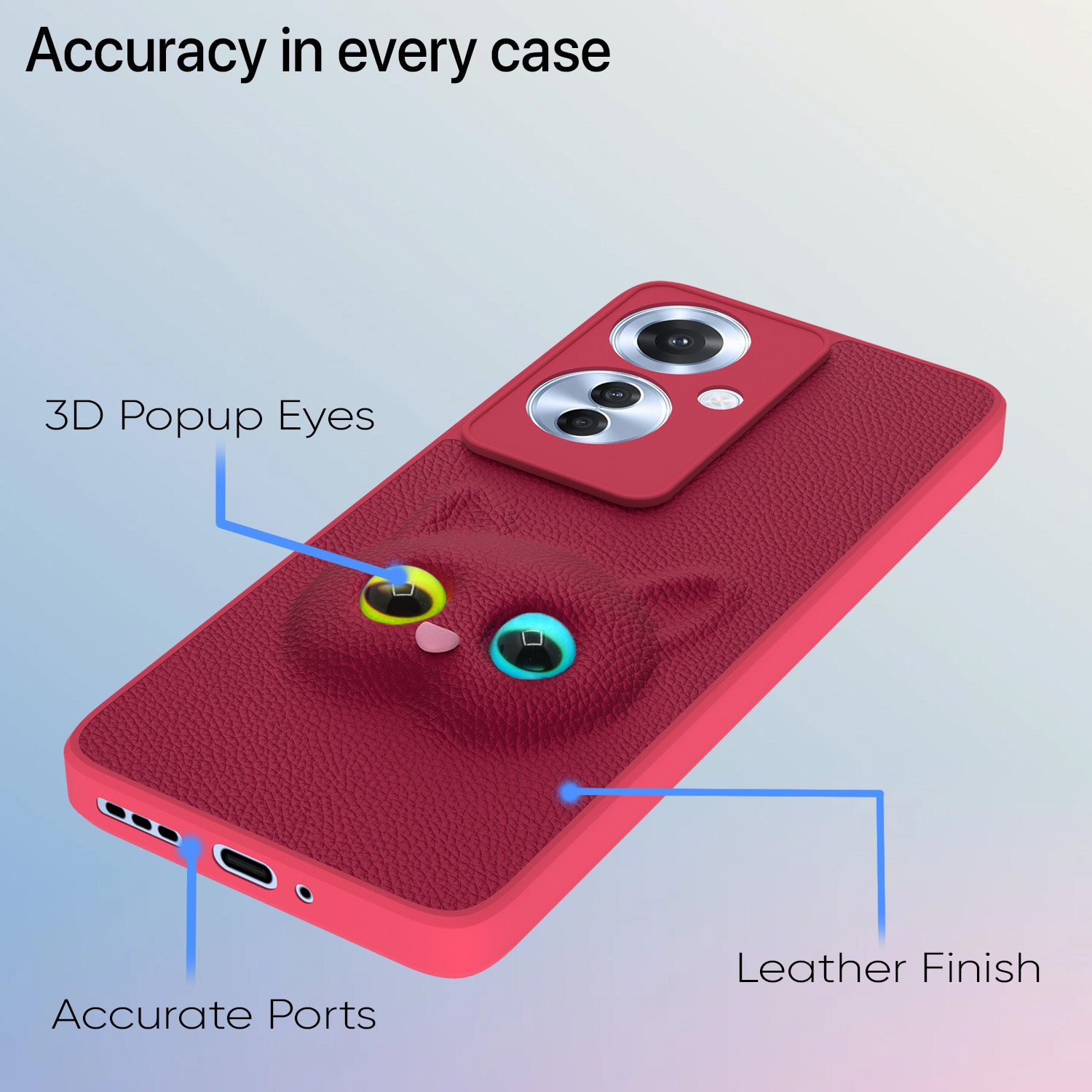 Pikkme Oppo F29 Pro 5G Kitty Back Cover (Pink)