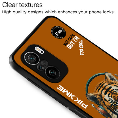 Pikkme Back Cover Pc Tpu + Printed Cool Funky Stylish Brown Tiger Swag Raised Edges Camera Protection |Bumper Case For Xiaomi 11X (Design 09)