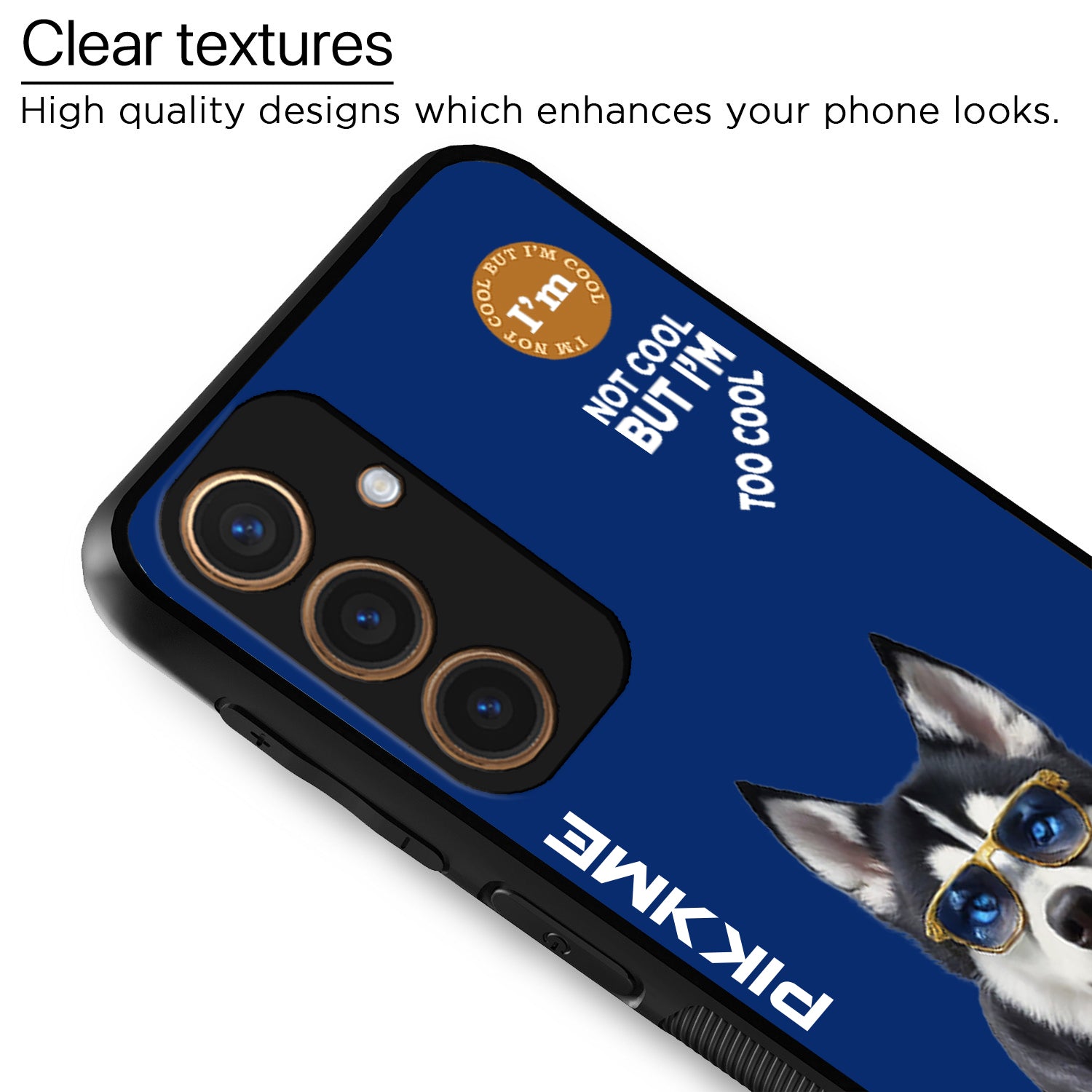 Pikkme Blue Dog Swag  Samsung Galaxy S24 5G NIm2 Back Cover (Design 08)