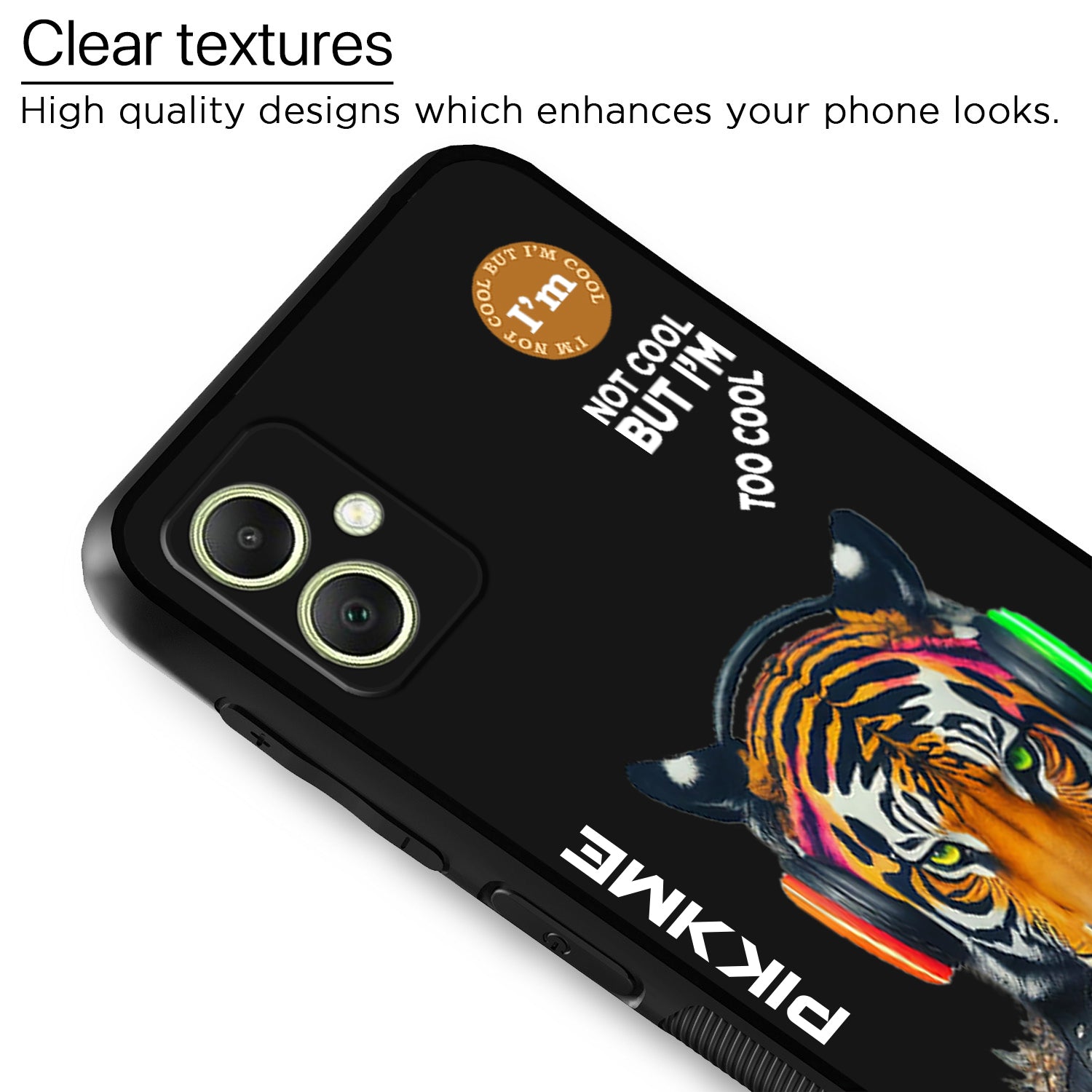 Pikkme Black Tiger Swag  Samsung Galaxy A05 Nim2 Back Cover (Design 06)
