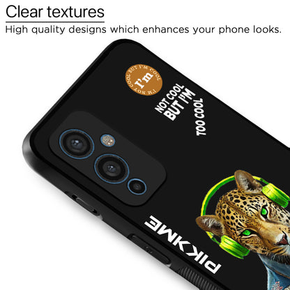 Pikkme Back Cover Pc Tpu + Printed Cool Funky Stylish Black Leopard Swag Raised Edges Camera Protection |Bumper Case For OnePlus 9 (Design 03)