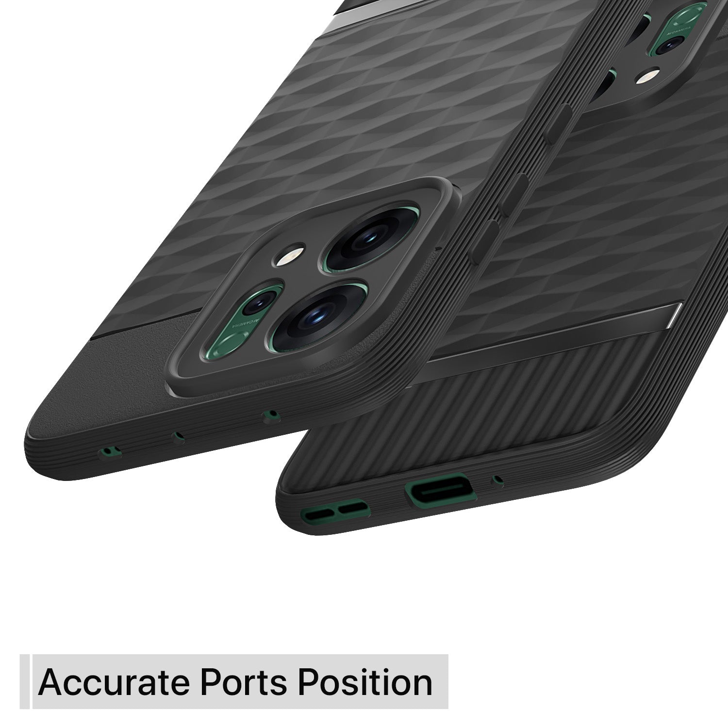 Pikkme Oppo Reno 14 5G Shockproof Soft Flexible Gencase Back cover (Black)